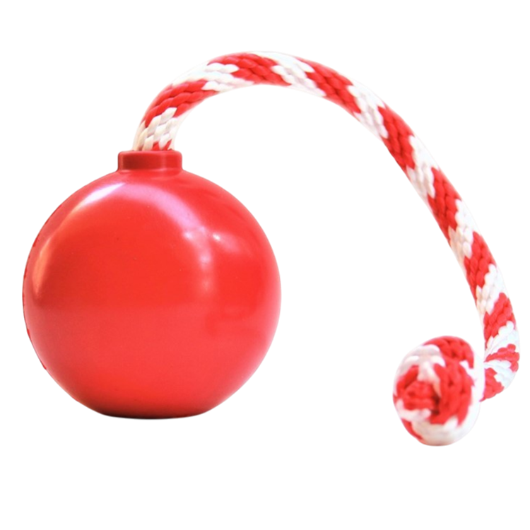 USA-K9 Cherry Bomb Rubber Dog Chew Toy – Reward Toy, USA Made – front view