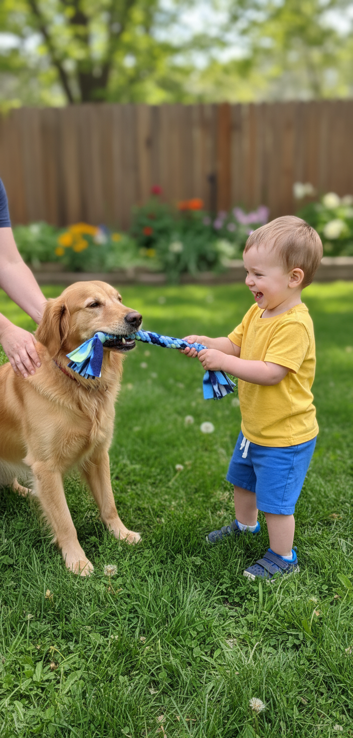 Medium Fleece Pull Toy for medium size dogs