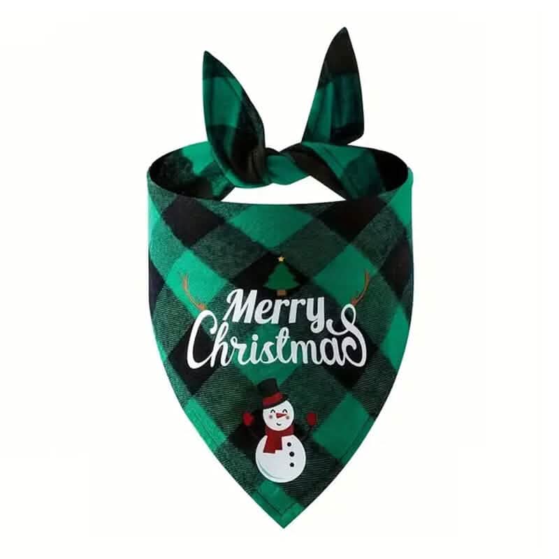 Christmas Dog Bandana Triangle Scarf with Santa Graphics – photo 4 of 9