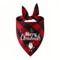 Christmas Dog Bandana Triangle Scarf with Santa Graphics – photo 2 of 9