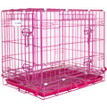 24-42 Inch Pink Wire Dog Crate – alternate view 23