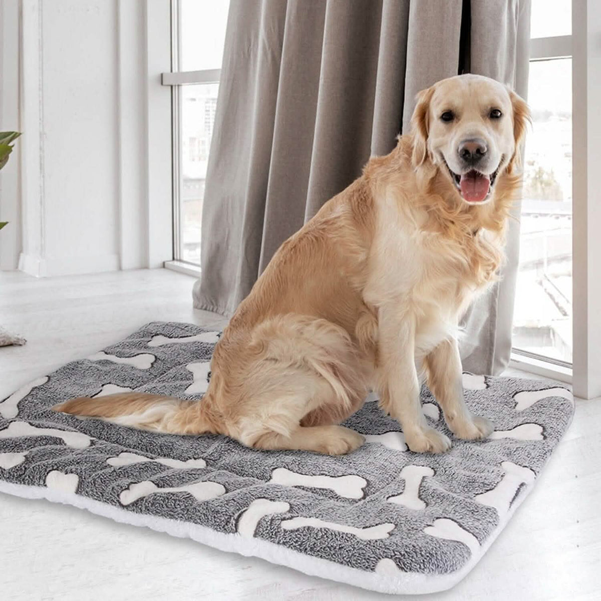 Comfortable Flannel Dog Bed Mat Dual-Side Foldable – photo 1 of 11