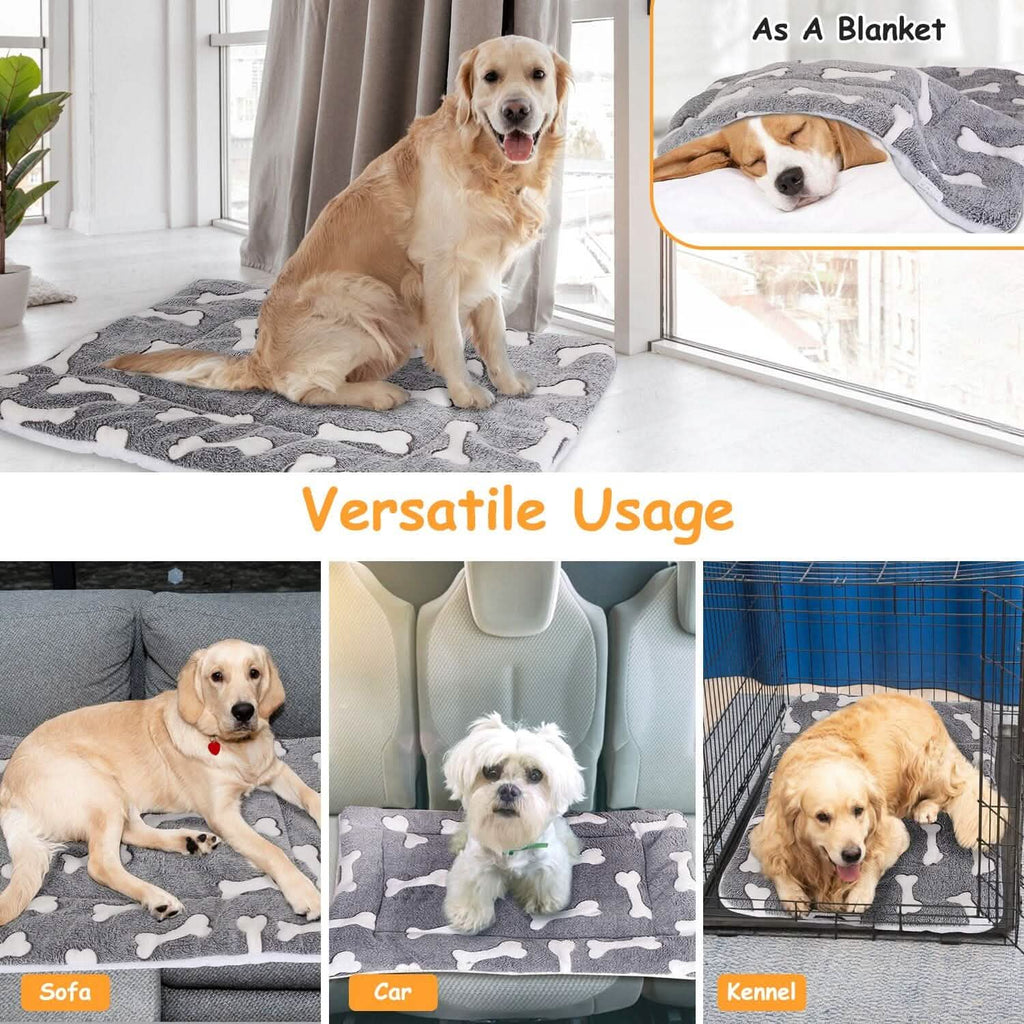 Comfortable Flannel Dog Bed Mat Dual-Side Foldable – photo 10 of 11