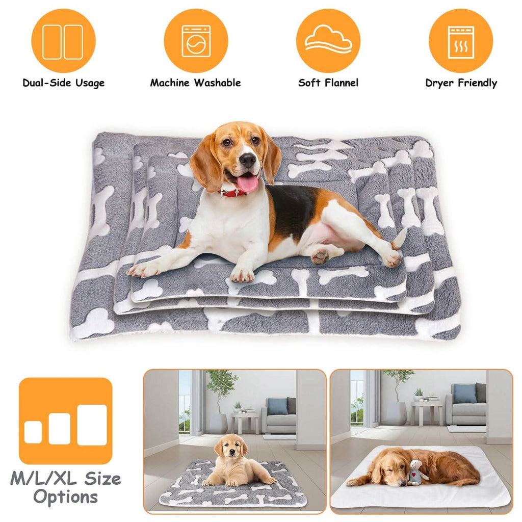 Comfortable Flannel Dog Bed Mat Dual-Side Foldable – photo 8 of 11