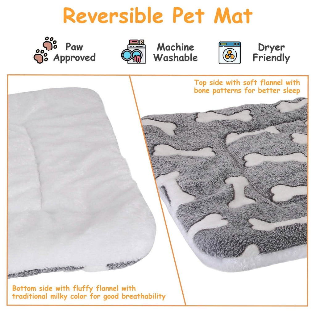 Comfortable Flannel Dog Bed Mat Dual-Side Foldable – photo 7 of 11