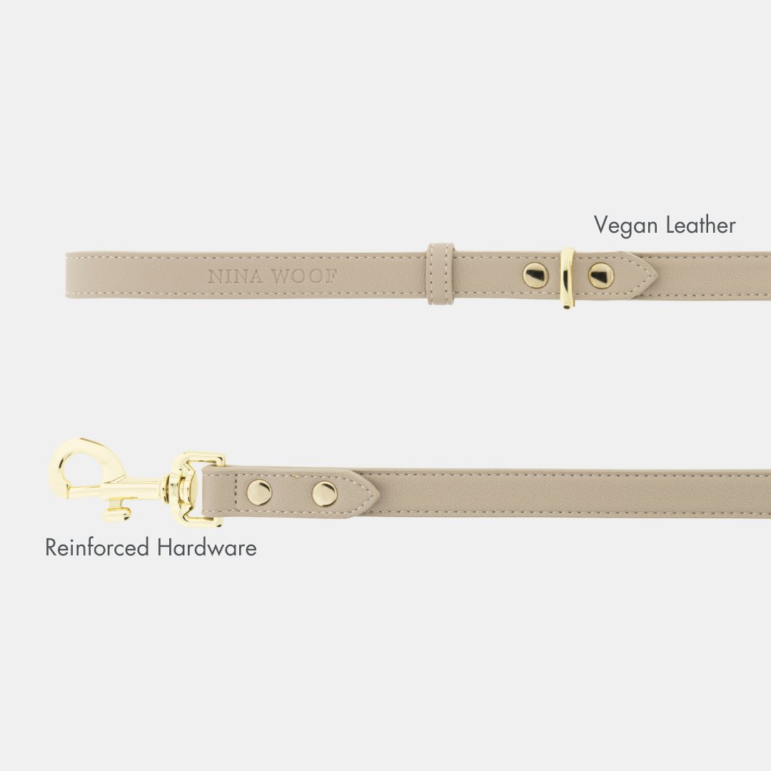 Leash 4ft Vegan Leather Cupertino, alternate view