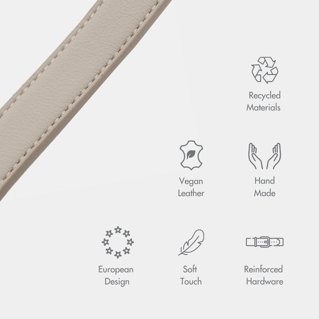 Leash 4ft Vegan Leather Cupertino, detail view