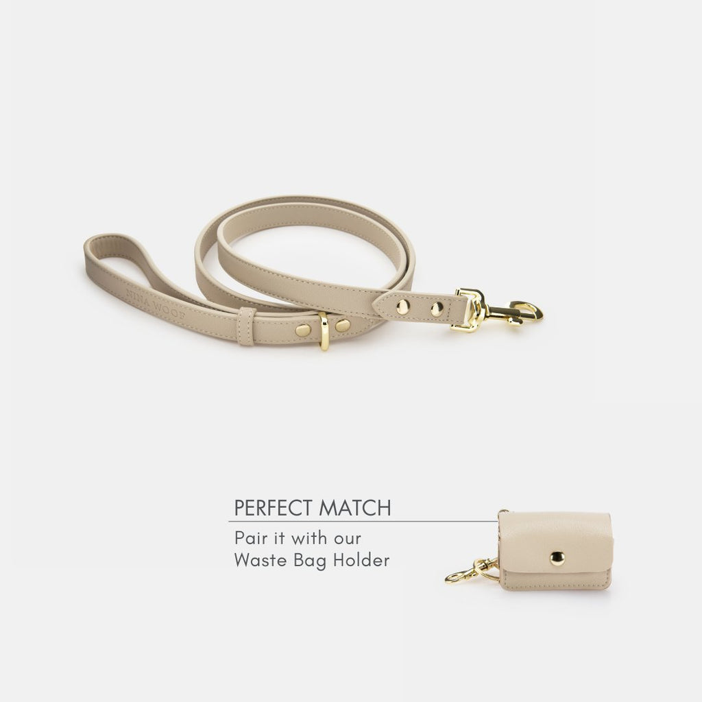Leash 4ft Vegan Leather Cupertino, side view