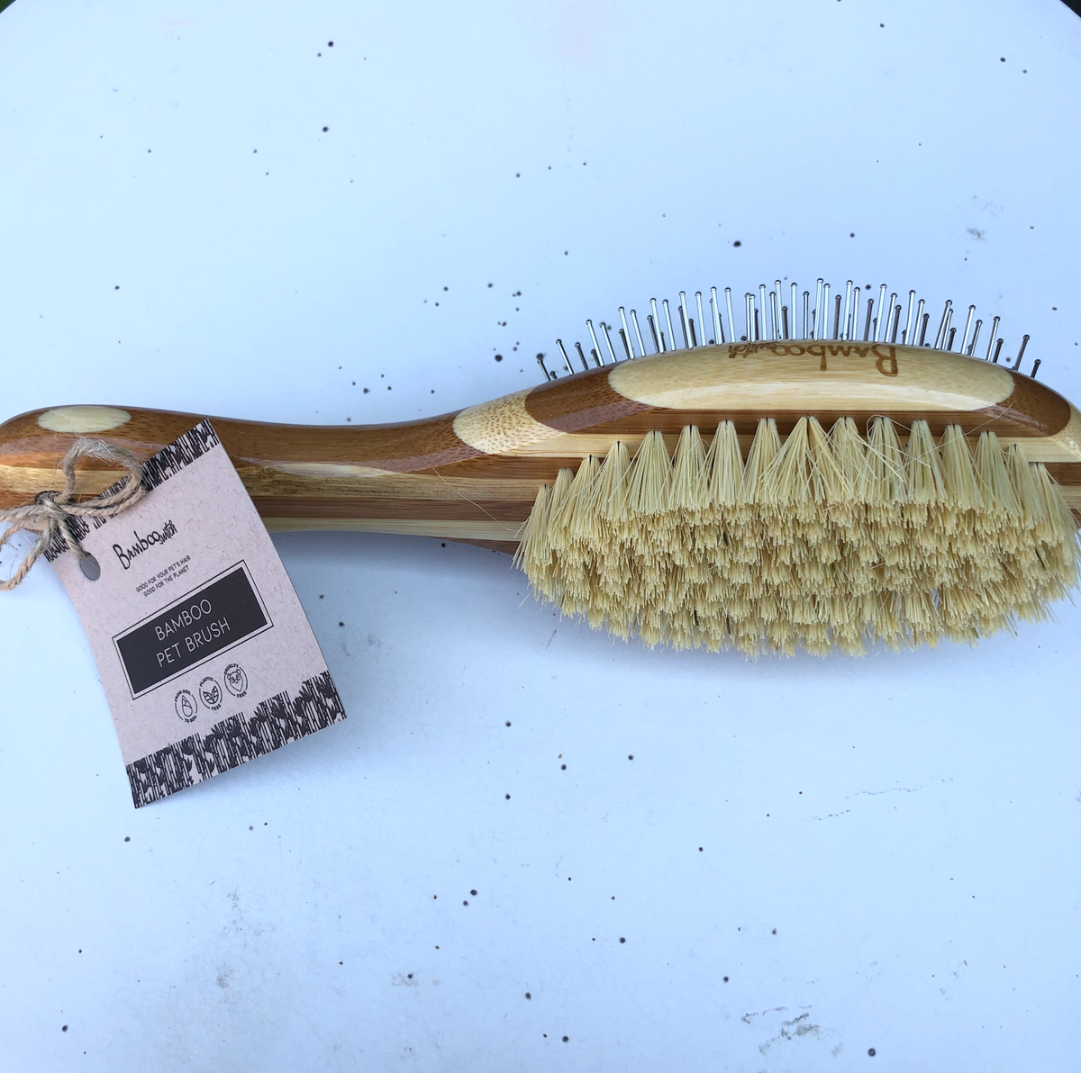 Bamboo Dog & Pet Grooming Brush – alternate view 2
