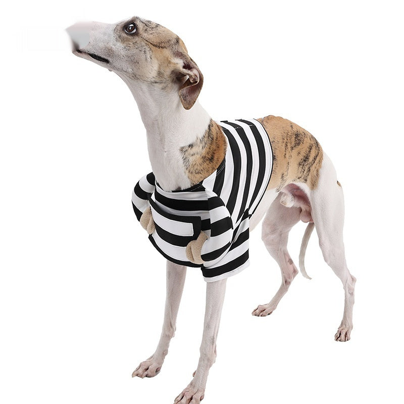 Black & White Striped Dog Costume – Halloween – alternate view 1