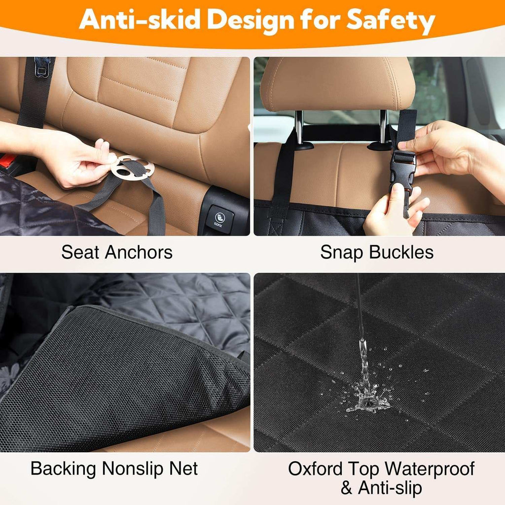 Waterproof Dog Cover for Back seat, close-up