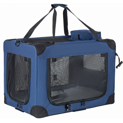 32 Inch Soft Dog Crate Kennel – Portable Folding Carrier – front view