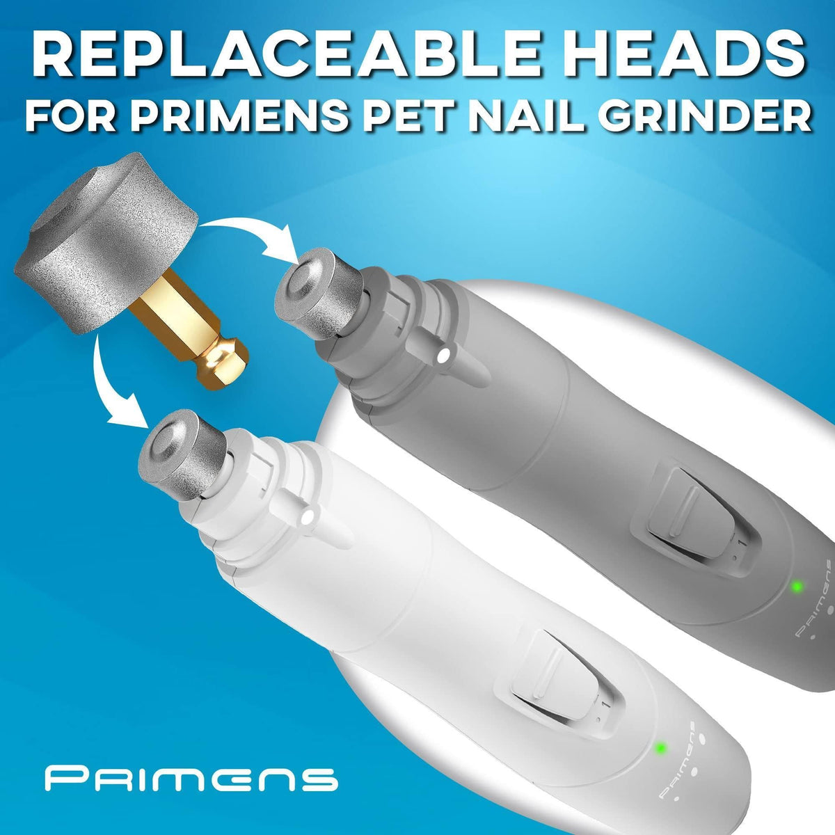 Dog Nail Grinder Replacement Heads 3-Pack Diamond Wheel – photo 2 of 7