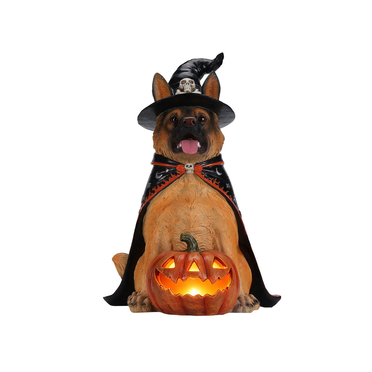 Halloween German Shepherd Dog Statue – alternate view 4