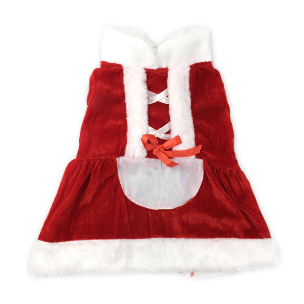 Red Christmas Dog Outfit and Skirt – photo 2 of 6