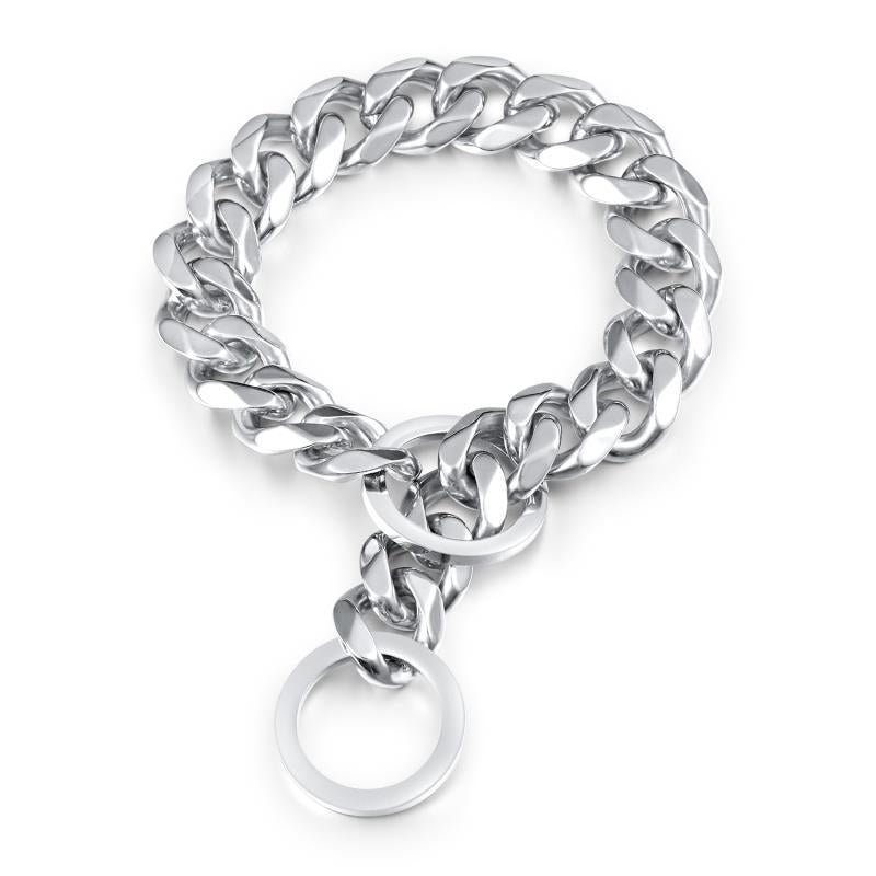 Two-Tone Gold Titanium Pet Necklace – alternate view 4