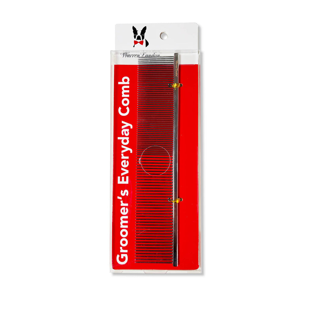 Groomer's Everyday Dog Comb – 7.5 Inch Essential Grooming Tool – front view