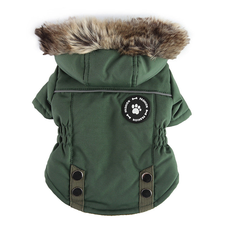 Winter Cotton Dog Jacket – Zipper Coat – alternate view 7