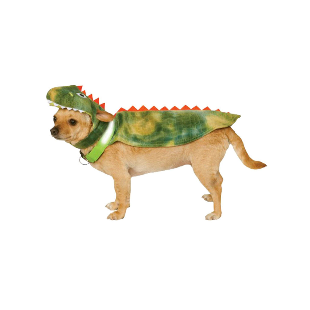 Dinosaur Dog Costume with Light-Up Collar – front view