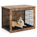 Dog Crate Furniture with Cushion and Double Doors – photo 3 of 9