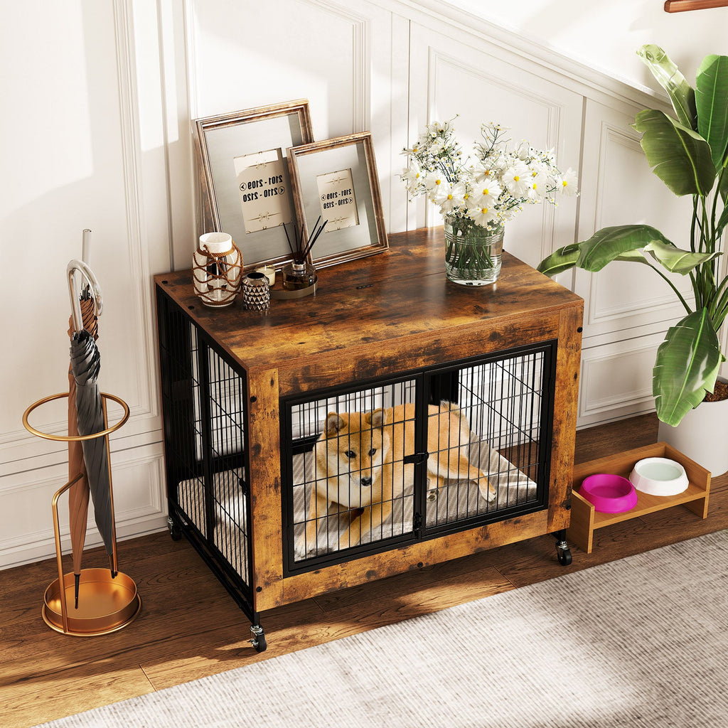 Industrial Dog Kennel with Flip-Up Top and 3 Lockable Doors – photo 1 of 9