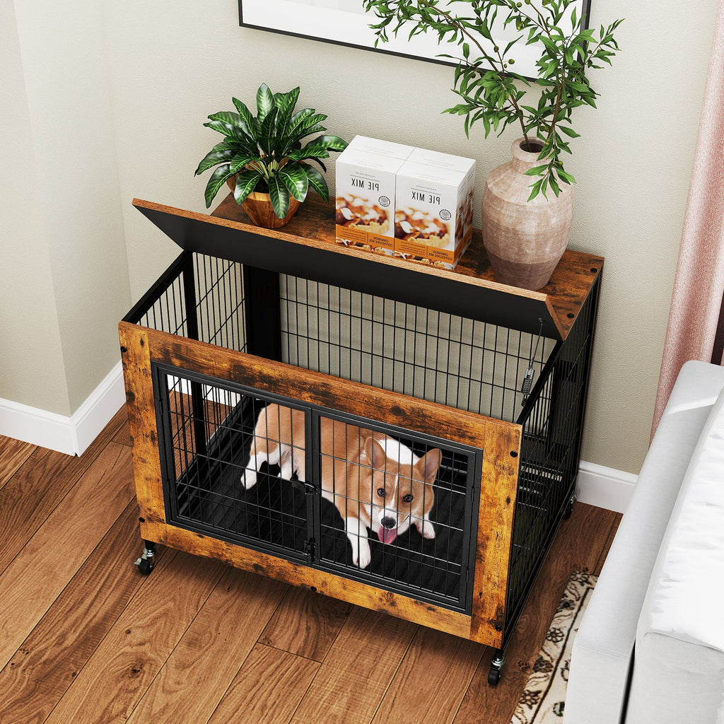 Industrial Dog Kennel with Flip-Up Top and 3 Lockable Doors – photo 2 of 9