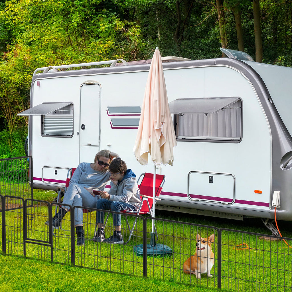 16-Panel Dog Playpen with Lock and Large Door – photo 1 of 10