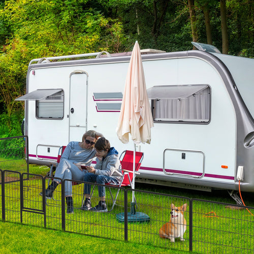 16-Panel Dog Playpen with Lock and Large Door – photo 1 of 10