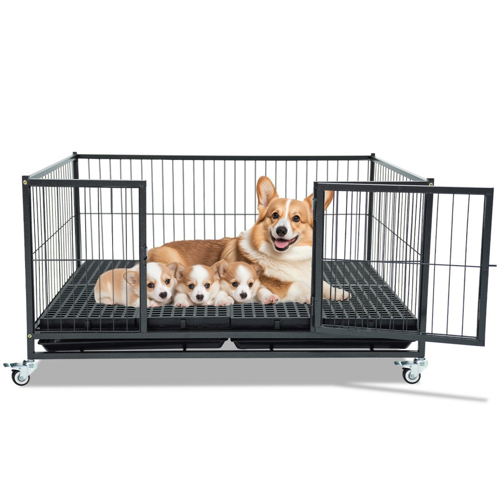 43 Inch Upgraded Puppy Whelping Box – front view