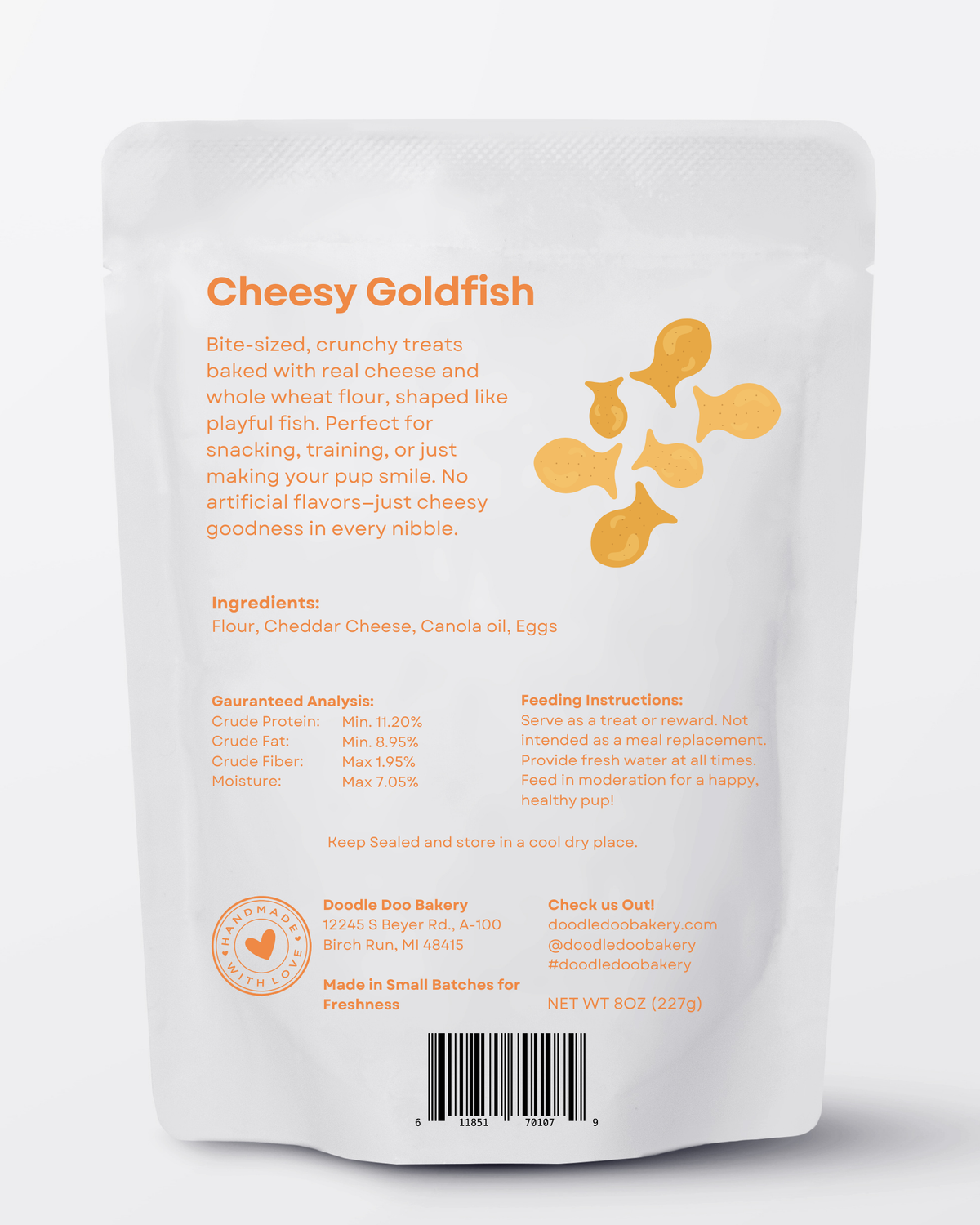 Homemade Dog Treats Cheesy Goldfish 12lb, alternate view