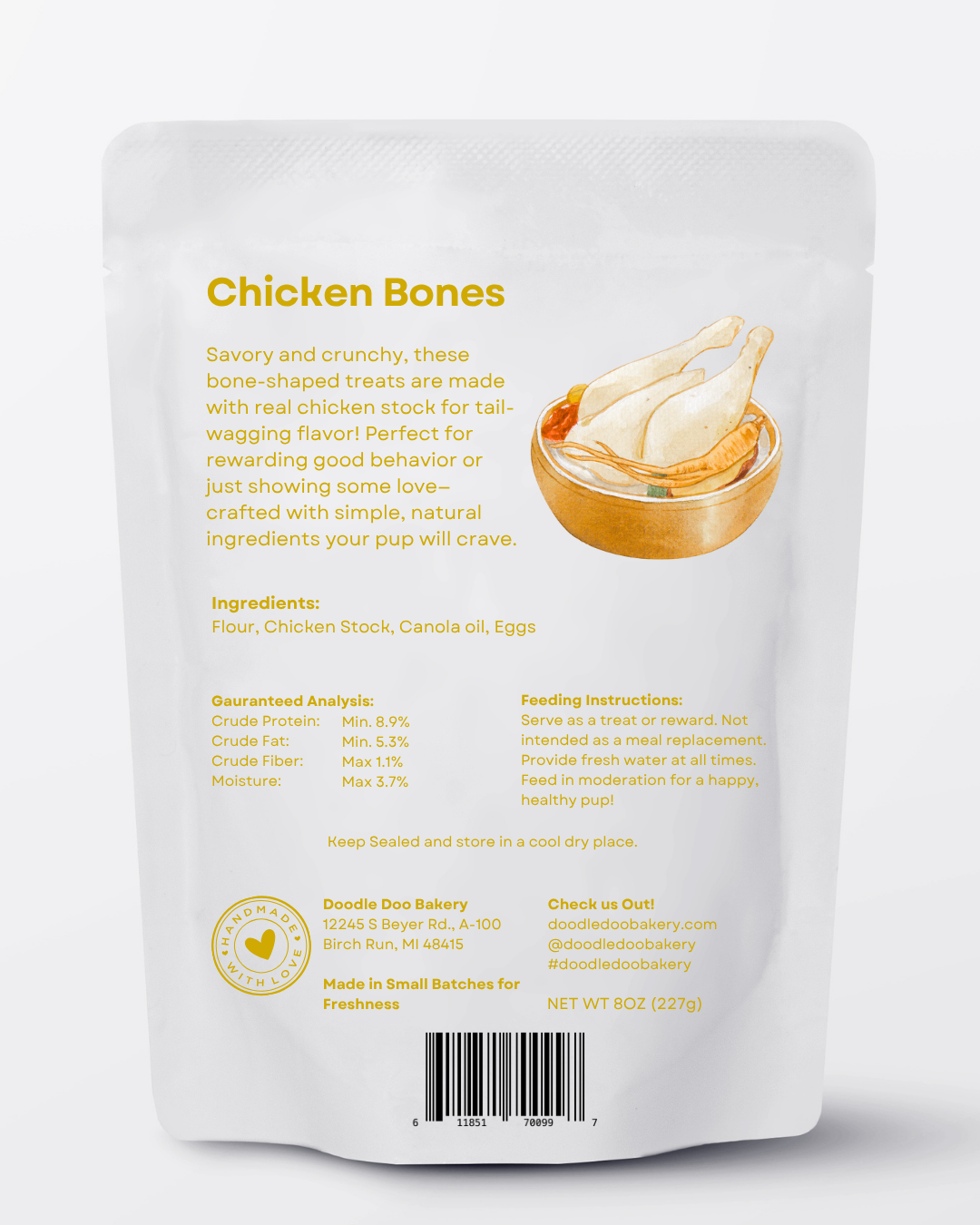 Homemade Dog Treats Chicken Treat 12lb, alternate view