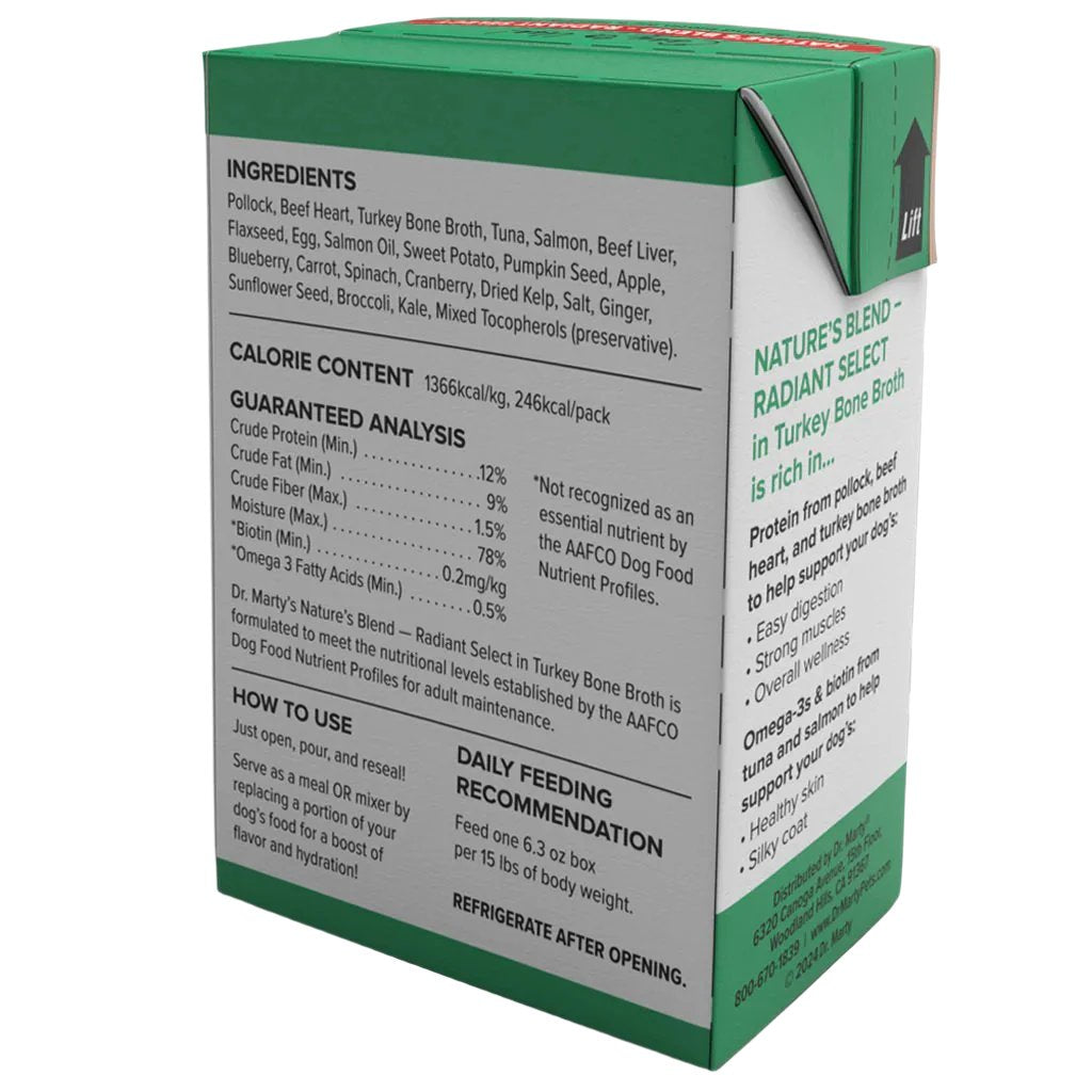 Dr. Marty Nature's Blend Radiant Select Wet Dog Food Turkey Bone Broth – photo 3 of 6
