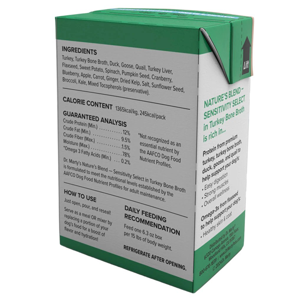Dr. Marty Nature's Blend Sensitivity Select Wet Dog Food Turkey Bone Broth – photo 3 of 6