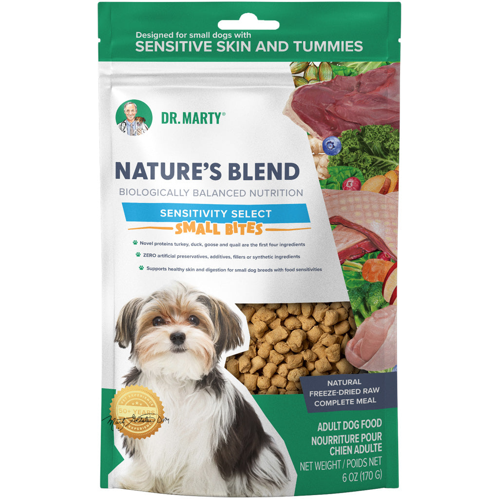 Dr. Marty Nature's Blend Sensitivity Select Small Bites Freeze-Dried Raw Dog Food – photo 1 of 18