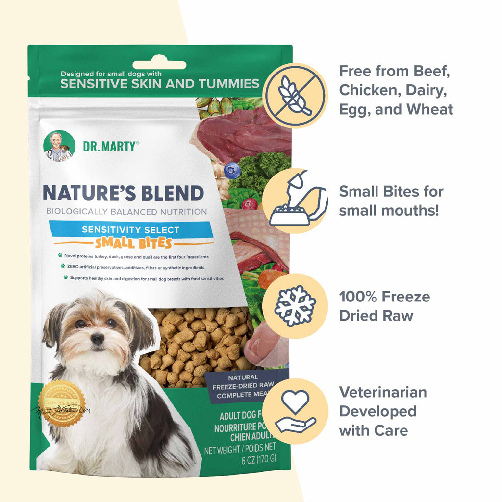 Dr. Marty Nature's Blend Sensitivity Select Small Bites Freeze-Dried Raw Dog Food – photo 7 of 18