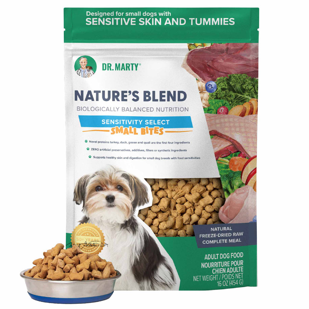 Dr. Marty Nature's Blend Sensitivity Select Small Bites Freeze-Dried Raw Dog Food – photo 10 of 18