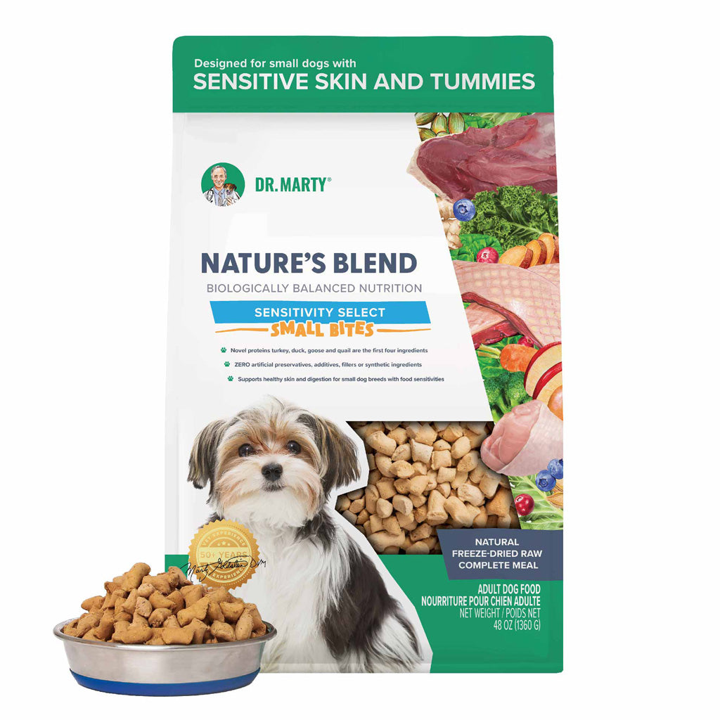 Dr. Marty Nature's Blend Sensitivity Select Small Bites Freeze-Dried Raw Dog Food – photo 13 of 18