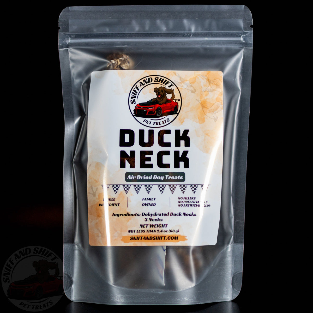 Air-Dried Duck Necks Natural Single-Ingredient Dog Chews