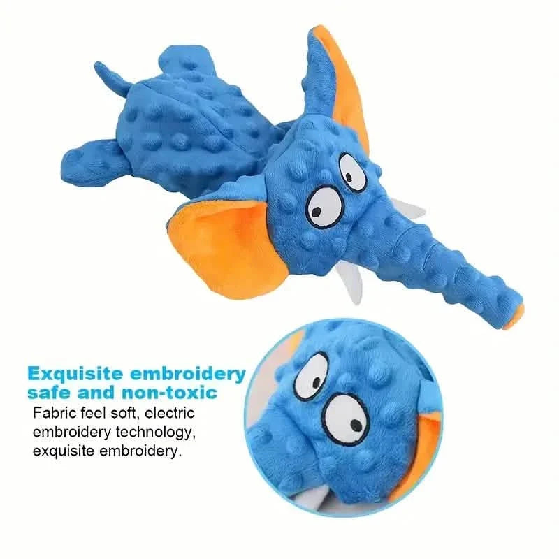 Squeaky Elephant Plush Dog Toy Bite-Resistant – photo 4 of 8