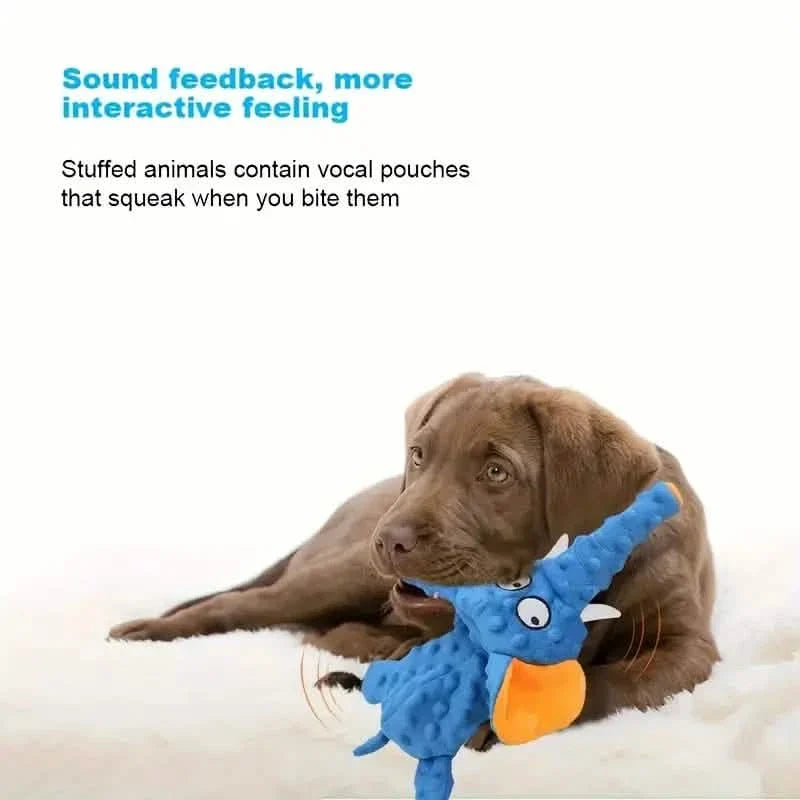 Squeaky Elephant Plush Dog Toy Bite-Resistant – photo 5 of 8