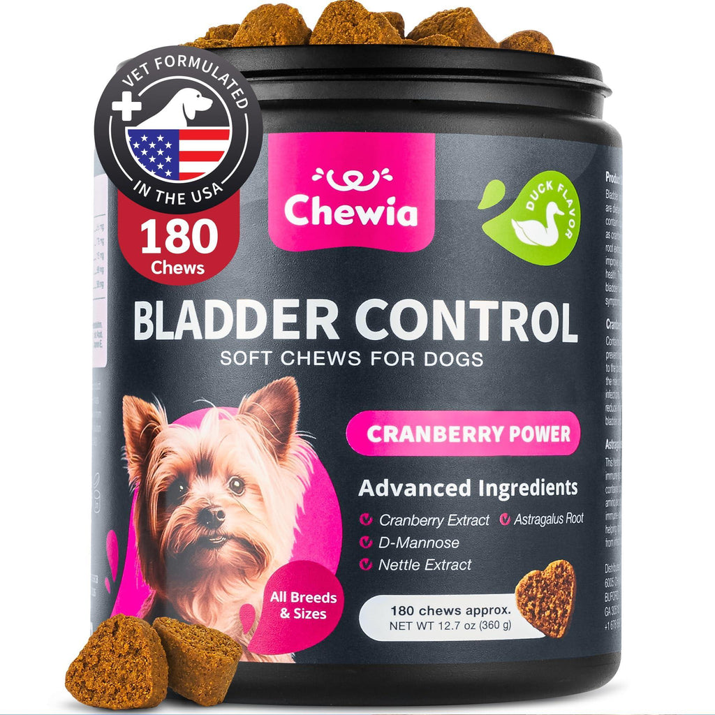 Cranberry bladder support chews for dogs – urinary tract and kidney health supplement – photo 1 of 9