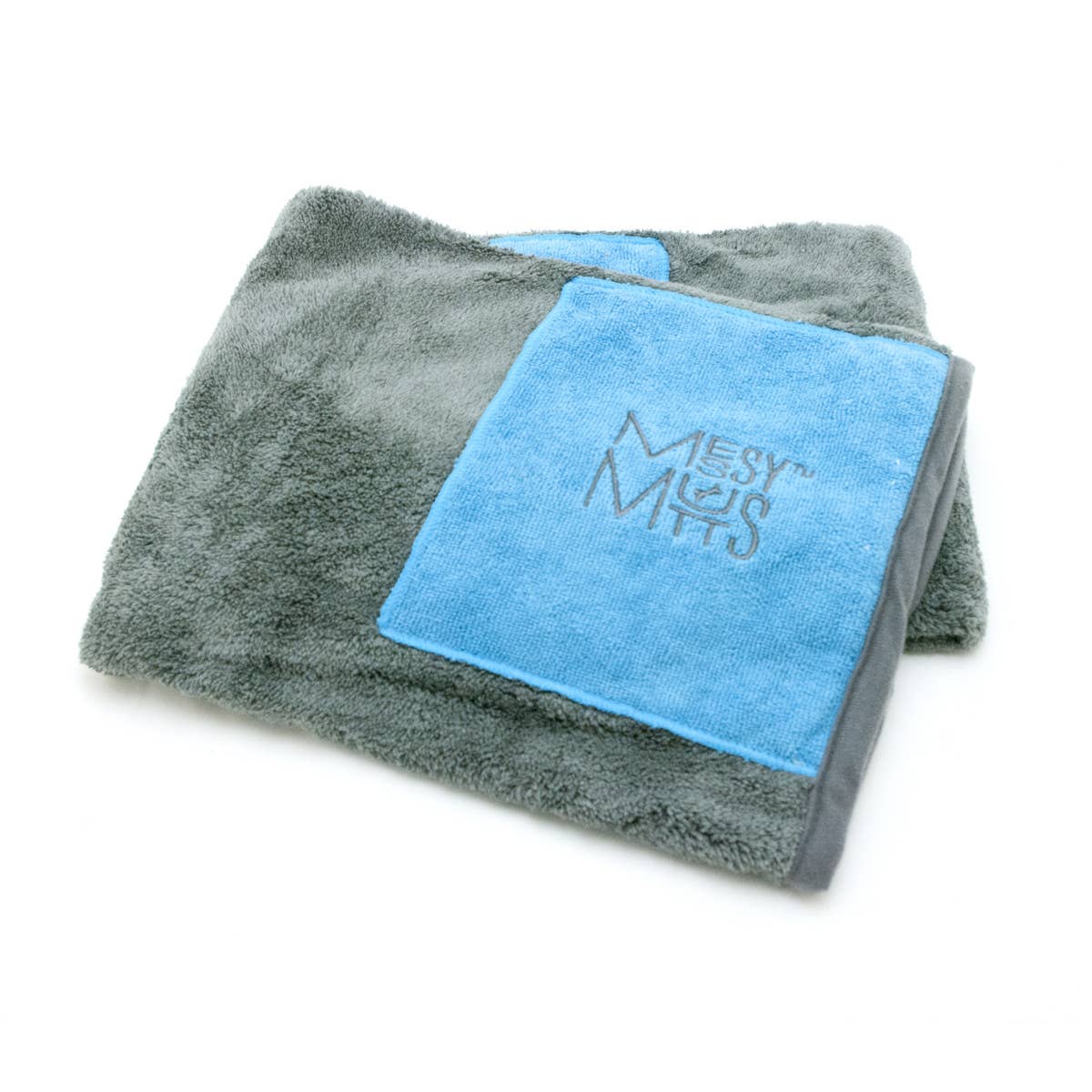Messy Mutts Microfiber Towel – Cool Grey, Medium 20x32 – alternate view 2