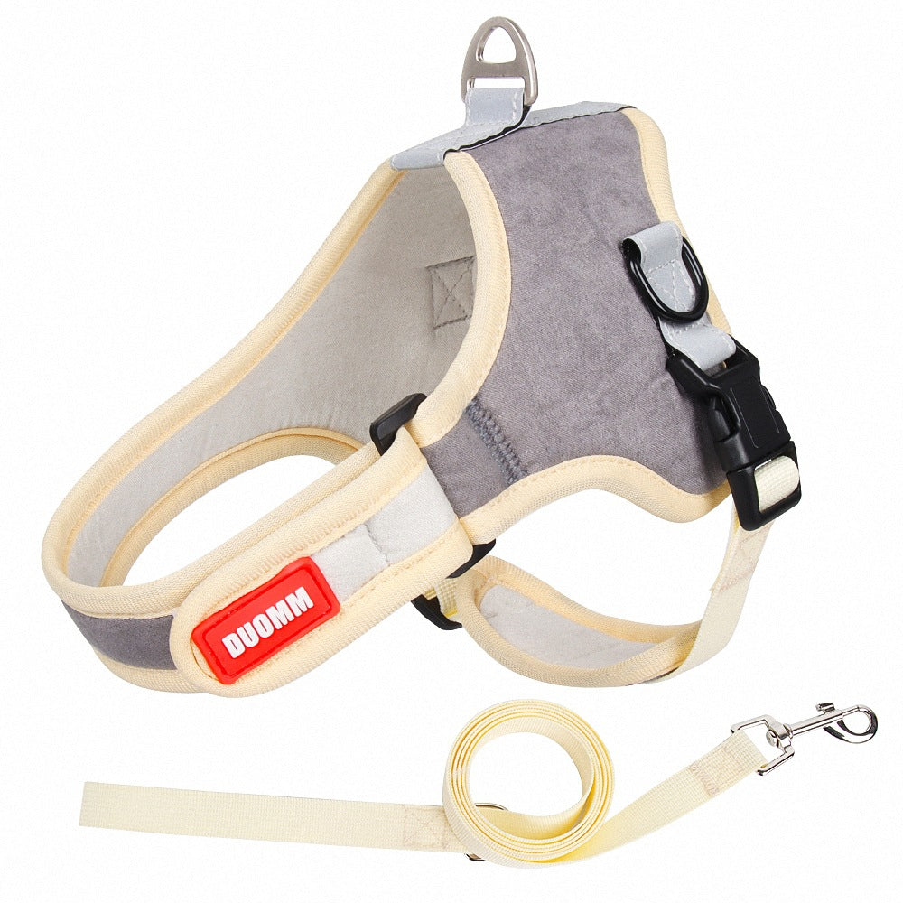 Suede Dog Harness with Leash – alternate view 10