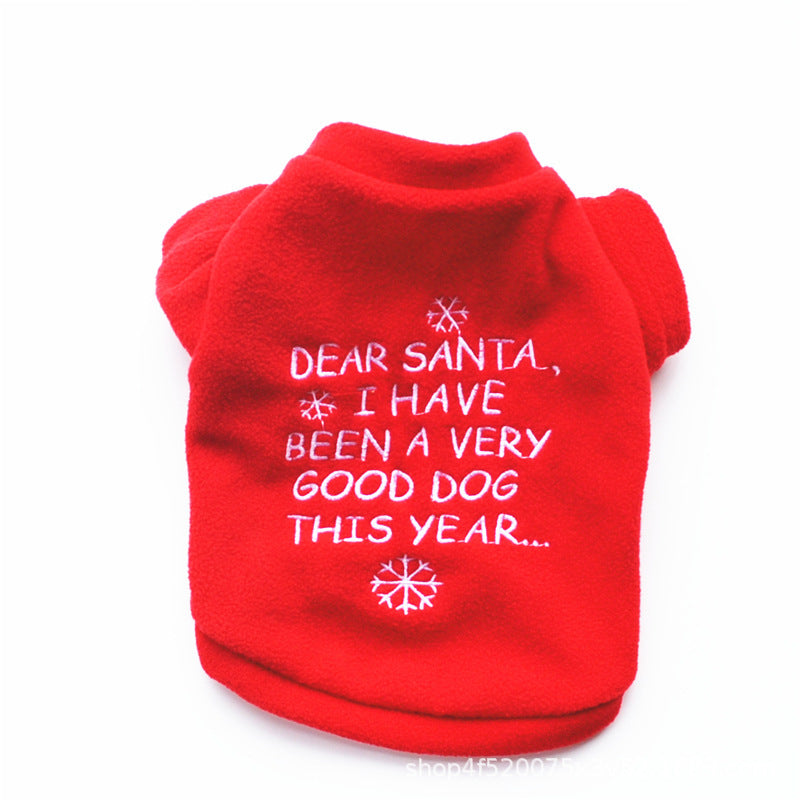 Christmas Fleece Dog T-Shirt Holiday Styles – photo 4 of 10