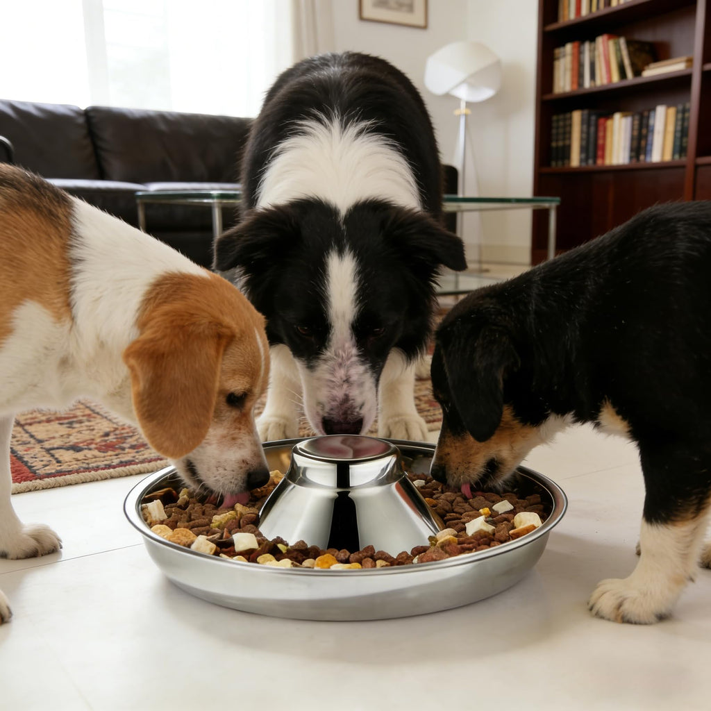 Stainless Steel Puppy Weaning Bowl – Litter Feeding Pan, S–XL – alternate view 2