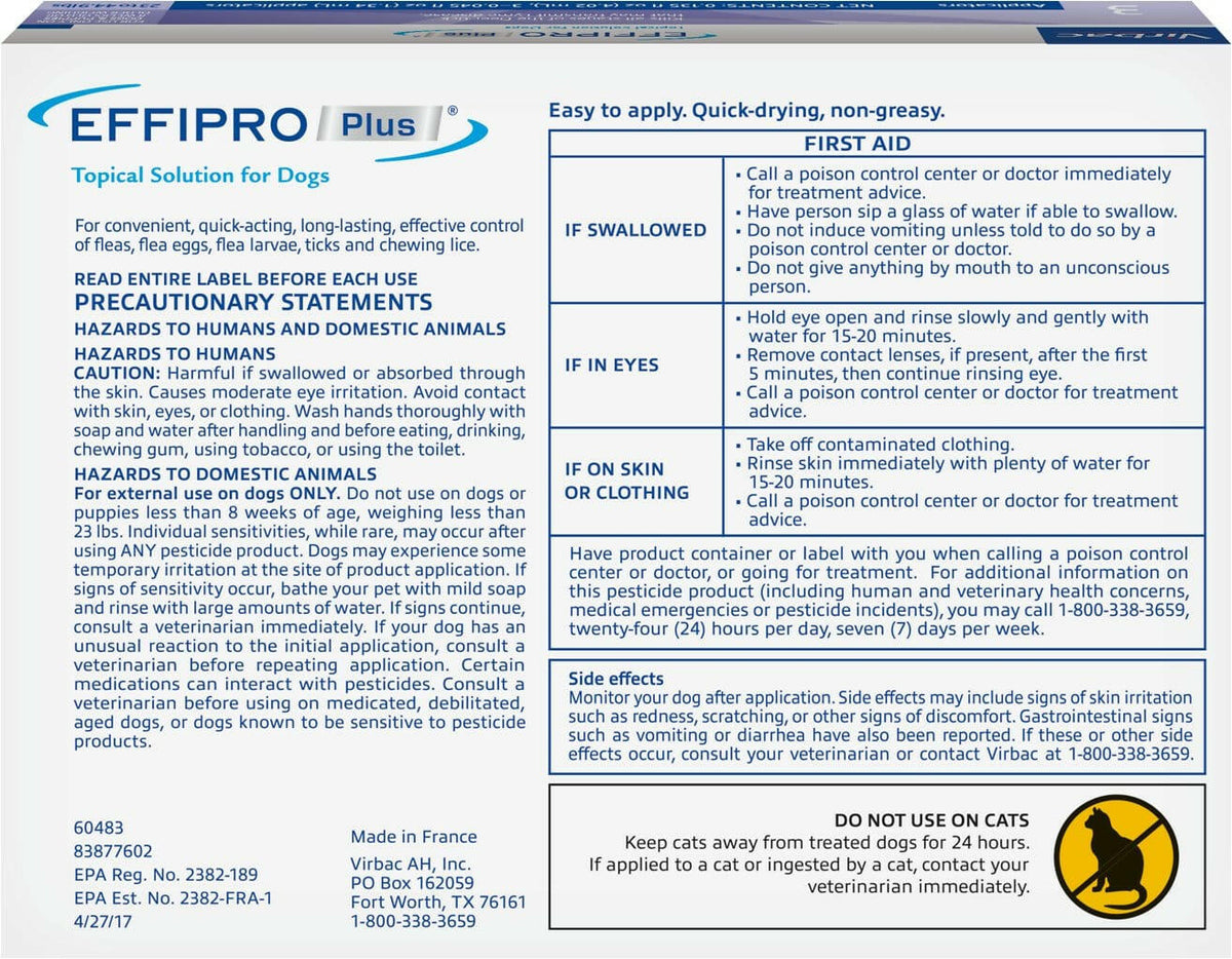 Virbac Effipro Plus Medium Dogs Topical – photo 2 of 2