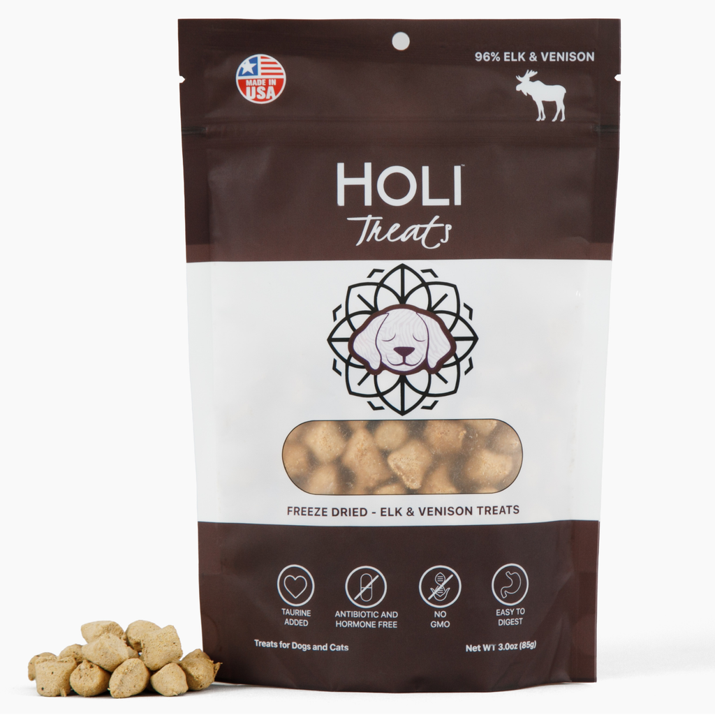 HOLI free-range elk and venison freeze-dried dog treats – photo 1 of 9