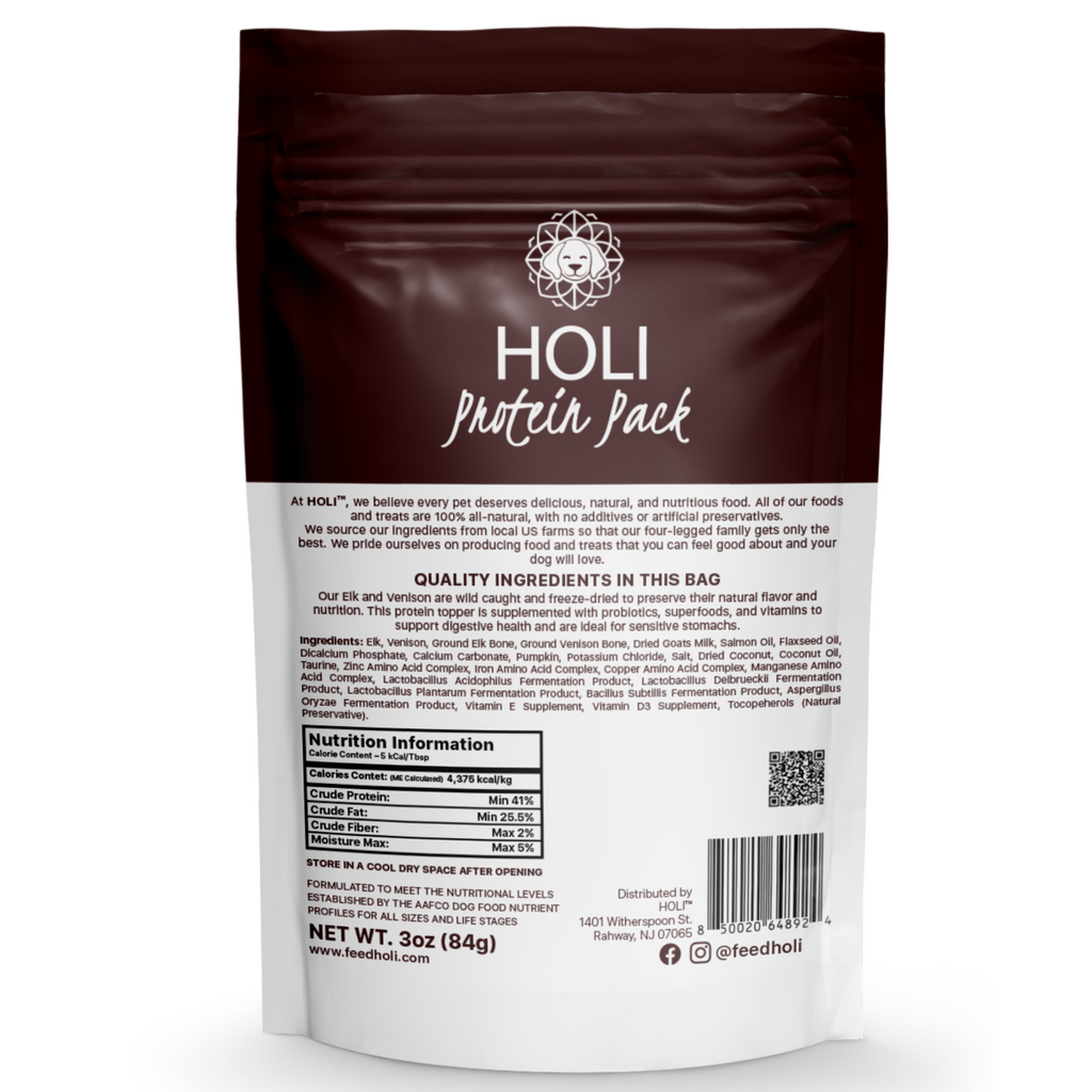 HOLI elk and venison freeze-dried dog food topper – photo 5 of 6