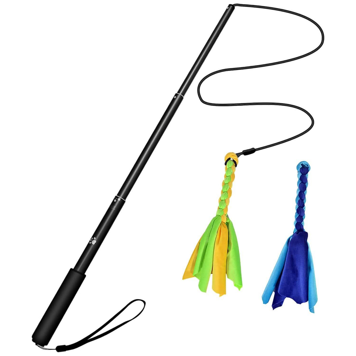 Extendable Dog Flirt Pole with 2 Replaceable Tail Toys – photo 2 of 15