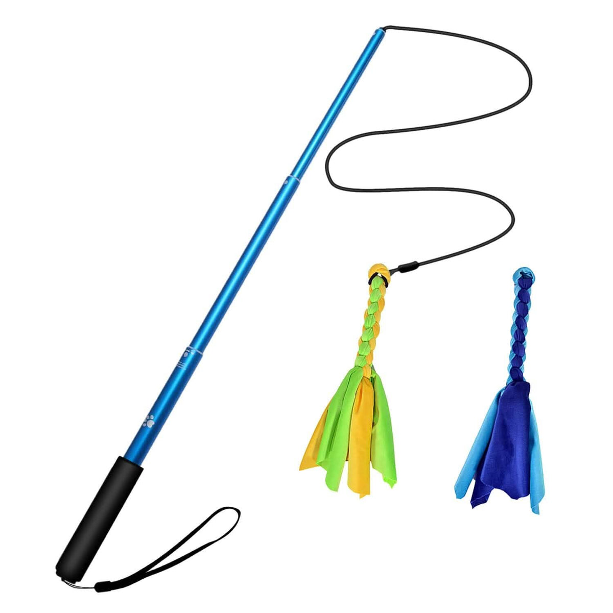 Extendable Dog Flirt Pole with 2 Replaceable Tail Toys – photo 5 of 15